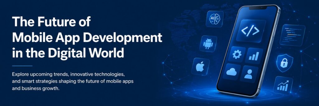 Mobile app development future technology concept